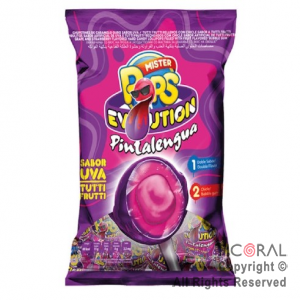 CHUPETIN MR.POP EVOLUTION PINTALENGUA 24X18G X 1